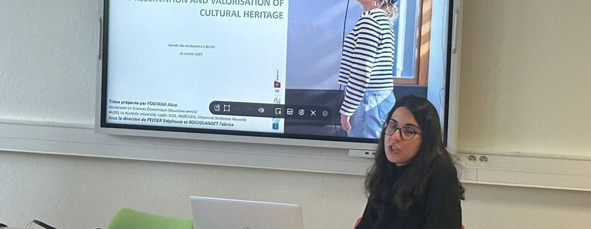 Alice Fontana, présente son sujet de thése